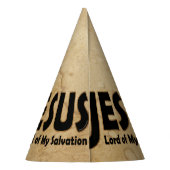 JESUS Lord of Salvation Feesthoedjes (Achterkant)