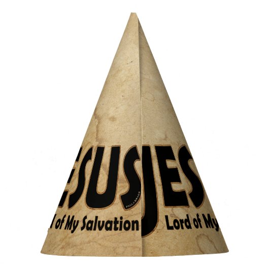 JESUS Lord of Salvation Feesthoedjes (Achterkant)