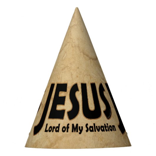 JESUS Lord of Salvation Feesthoedjes (Voorkant)
