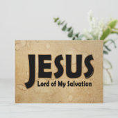 JESUS Lord of Salvation Kaart (Staand voorkant)