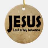 Jesus Lord Salvation Keramisch Ornament (Voorkant)