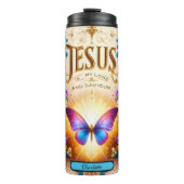 Jesus Lord Savior Floral Radiance Thermosbeker (Voorkant)