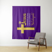 JESUS LOSTE MIJ VRIJ Pasen Wandkleed (In situ)