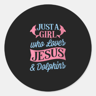 Jesus Love | Alleen een meisje dat van Jezus en Do Ronde Sticker