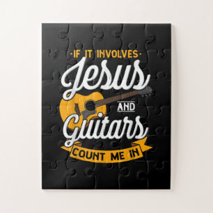 Jesus Love Als het Jezus en Guitar Count betreft Legpuzzel
