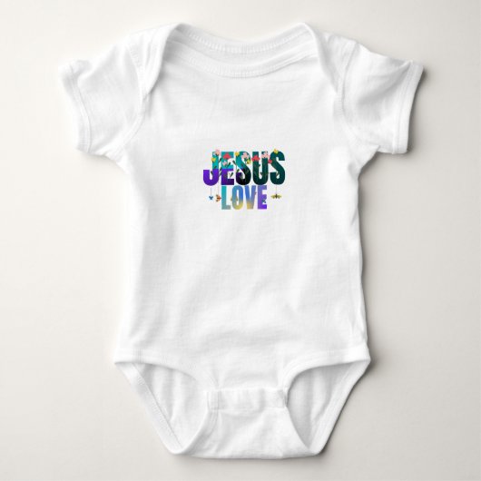 jesus love baby kleren romper (Voorkant)
