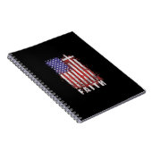 Jesus Love | Christelijk patriottisch geloof Jesus Notitieboek (Rechterzijde)