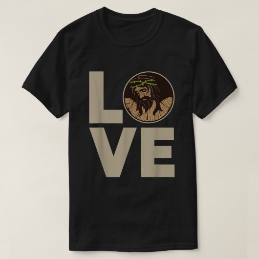 Jesus Love  Crucified Jesus Christian  T-shirt (Design voorkant)