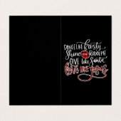 Jesus Love | Dance like Frosty Shine like Rudolph Visitekaartje (Buitenkant ongevouwen)