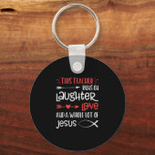 Jesus Love | Deze leraar gaat over de lasterliefde Sleutelhanger (Voorkant)