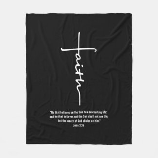 Jesus Love | Faith Cross Christelijk Jesus Faith G Fleece Deken