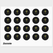Jesus Love | Geloof Cross Jesus Christus Religie Ronde Sticker (Vel)