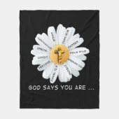 Jesus Love | God zeg dat je... Fleece Deken (Voorkant)