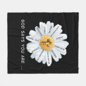 Jesus Love | God zeg dat je... Fleece Deken (Voorkant (Horizontaal))