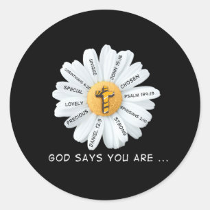 Jesus Love God zeg dat je... Ronde Sticker