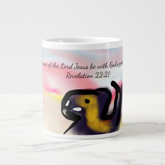 jesus love  grote koffiekop (Voorkant)