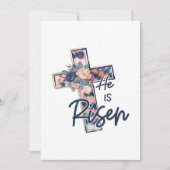 Jesus Love | Hij is een kruisbloemige bloemen Save The Date (Voorkant)