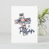 Jesus Love | Hij is een kruisbloemige bloemen Save The Date (Staand voorkant)