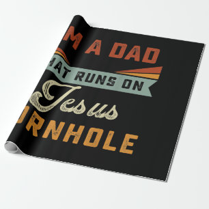 Jesus Love   Ik ben een vader die op Jezus Cornhol Cadeaupapier