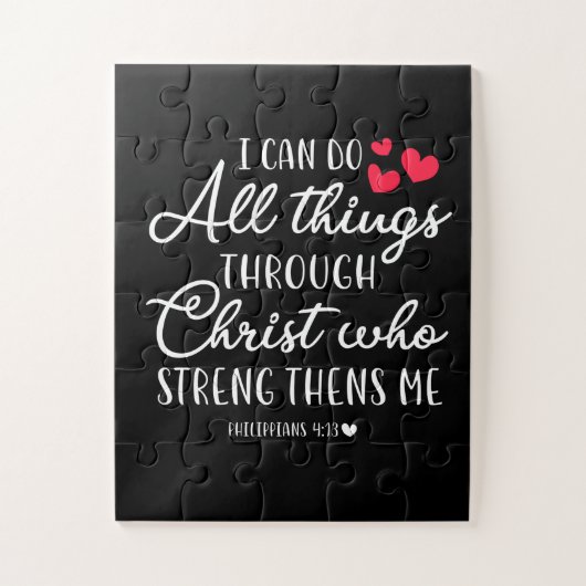 Jesus Love | Ik kan alles doen met Christus Legpuzzel (Verticaal)