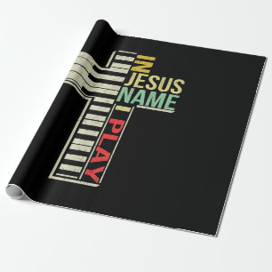 Jesus Love   In Jezus Name I Play Piano Christelij Cadeaupapier