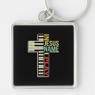 Jesus Love   In Jezus Name I Play Piano Christelij Sleutelhanger