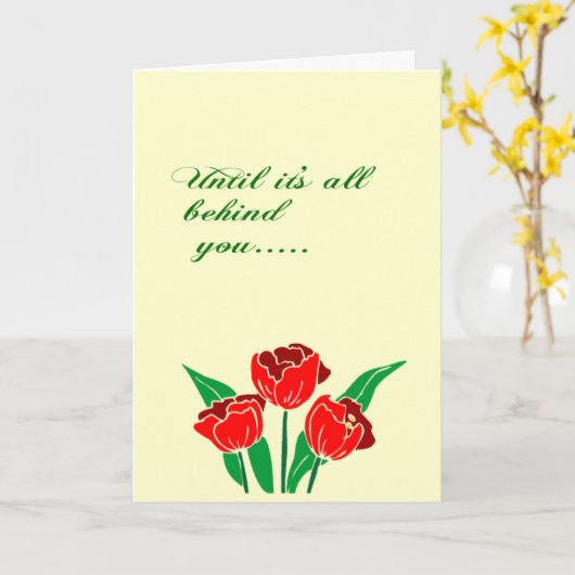 Jesus' love inspirational support kaart (Gele Bloem)