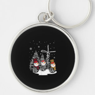 Jesus Love   Jesus Faith Hope Love Snowman Sleutelhanger