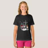 Jesus Love | Jesus Faith Hope Love Snowman T-shirt (Voorkant volledig)