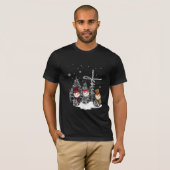 Jesus Love | Jesus Faith Hope Love Snowman T-shirt (Voorkant volledig)