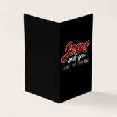 Jesus Love | Jezus houdt van jou en ik probeer Visitekaartje (Buitenkant)