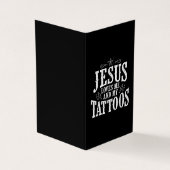 Jesus Love | Jezus houdt van mij en mijn Tattoos Visitekaartje (Buitenkant)