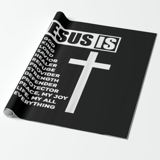 Jesus Love | Jezus is mijn God mijn koning alles Cadeaupapier (Uitgerold)