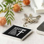 Jesus Love | Jezus is mijn God mijn koning alles Sleutelhanger (Zijkant)