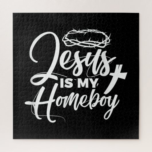 Jesus Love | Jezus is mijn homeboy Funny Christeli Legpuzzel (Verticaal)