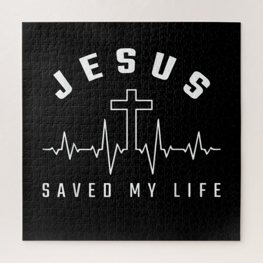 Jesus Love | Jezus redde mijn leven Christelijk Legpuzzel (Verticaal)