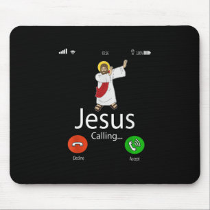 Jesus Love   Jezus roept... Jezus Telefoon Christe Muismat