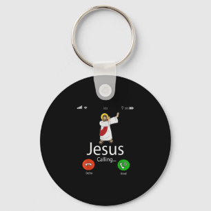 Jesus Love   Jezus roept... Jezus Telefoon Christe Sleutelhanger