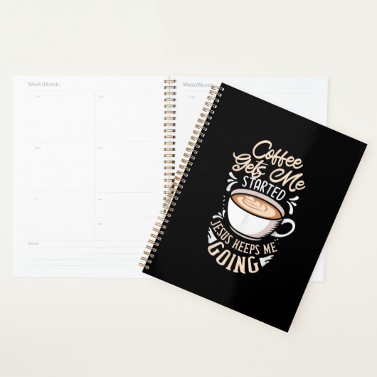 Jesus Love | Koffie laat me beginnen Jezus houden  Planner (Display)