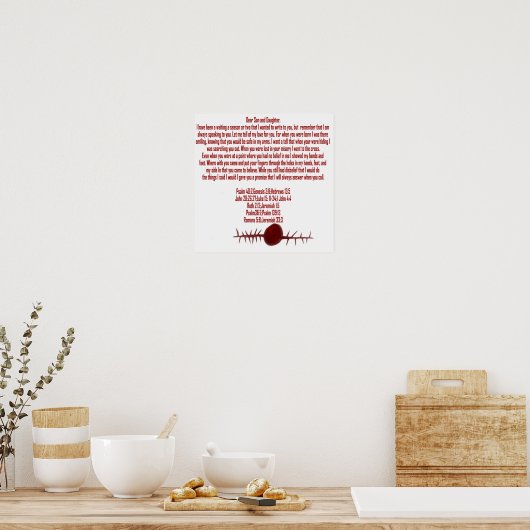 Jesus Love Letter Poster (Keuken)