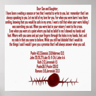 Jesus Love Letter Poster