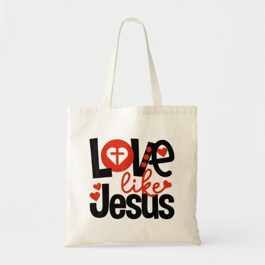 Jesus Love | Liefde als Jezus Tote Bag (Voorkant)