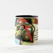 jesus love other tweekleurige koffiemok (Center)