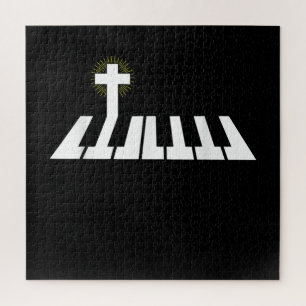Jesus Love   Piano Cross Christelijk Jesus Faith Legpuzzel