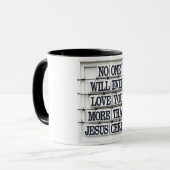 Jesus Love Quote Coffee Tea Mok (Voorkant links)