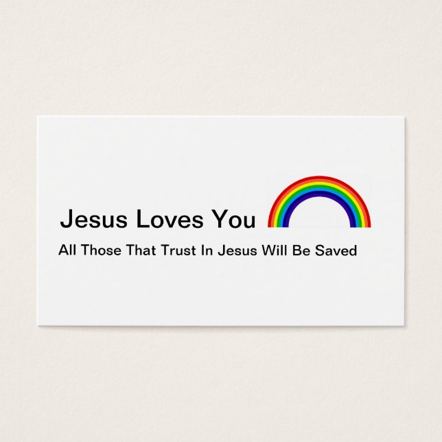 Jesus Love Visitekaartjes (Voorkant)