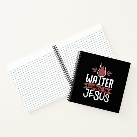 Jesus Love | Water in aanraking met Jezus kerstwij Notitieboek (Binnen)