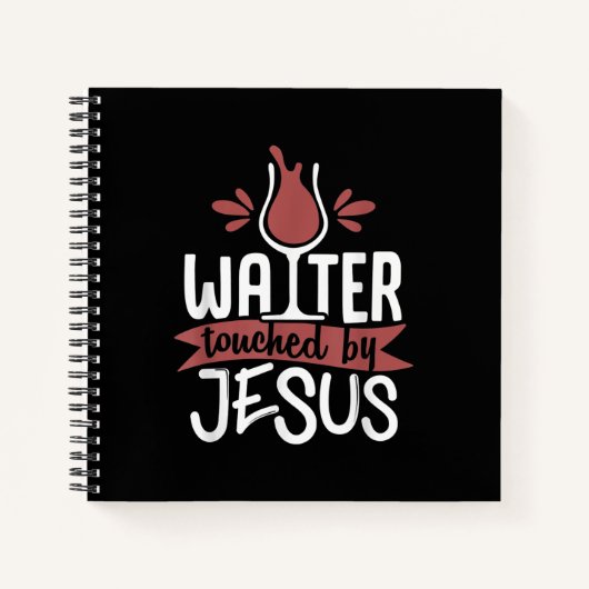 Jesus Love | Water in aanraking met Jezus kerstwij Notitieboek (Voorkant)