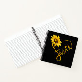 Jesus Love | Zonnebloemen houden van hart en ziel Notitieboek (Binnen)