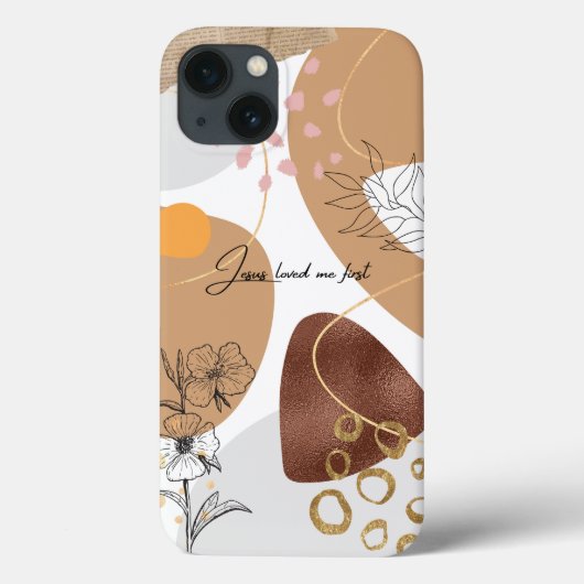 Jesus loved me first abstract Case-Mate iPhone case (Achterkant)